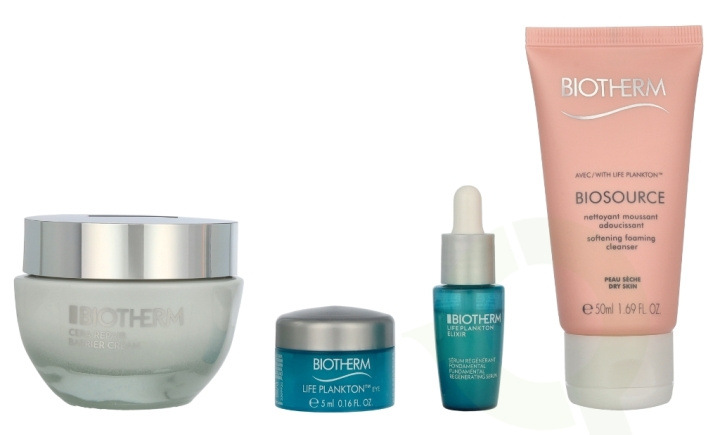 Biotherm Cera Repair Set 112 ml Face Cream 50ml/Cleansing Mousse 50ml/Facial Serum 7ml/Eye Contour Cream 5ml i gruppen HELSE OG SKJØNNHET / Hudpleie / Ansikt / Hudserum hos TP E-commerce Nordic AB (D13013)