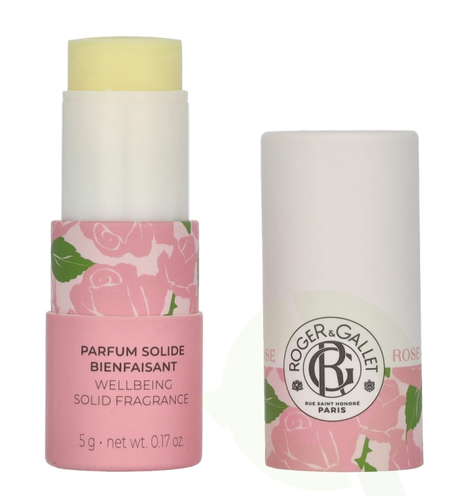 Roger & Gallet Rose Wellbeing Solid Fragrance Stick 5 g i gruppen HELSE OG SKJØNNHET / Makeup / Lepper / Leppepomade hos TP E-commerce Nordic AB (D13025)