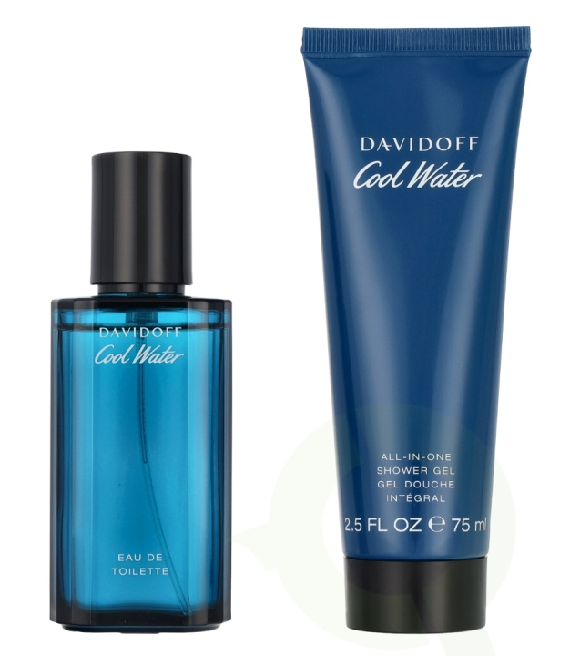 Davidoff Cool Water Man Giftset 115 ml Edt Spray 40ml/Shower Gel 75ml i gruppen HELSE OG SKJØNNHET / Gavesett / Gavesett for ham hos TP E-commerce Nordic AB (D13113)