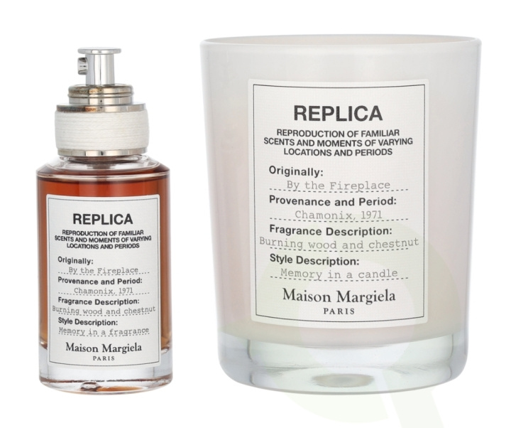 Maison Margiela Replica By The Fireplace Giftset 195 ml Edt Spray 30ml/Scented Candle 165g i gruppen HELSE OG SKJØNNHET / Gavesett hos TP E-commerce Nordic AB (D13115)