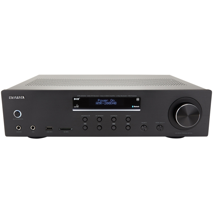 AIWA Stereo-receiver med Bluetooth 2 x 100 Watt RMS @4Ohm i gruppen Elektronikk / Lyd & Bilde / Hjemmekino, HiFi og bærbar / Forsterker & Receiver hos TP E-commerce Nordic AB (D13541)