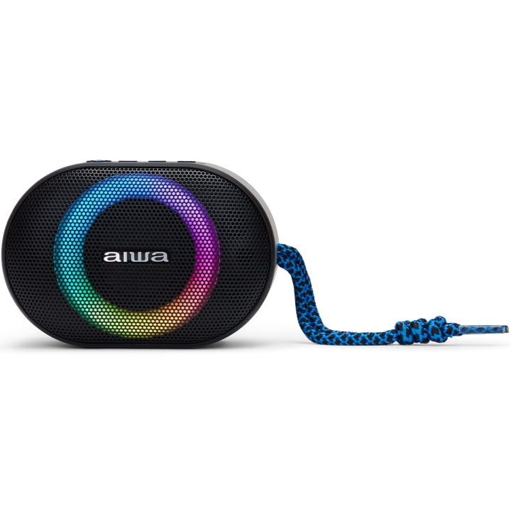 AIWA Bluetooth-högtalare IPX6 RGB belysning i gruppen Elektronikk / Lyd & Bilde / Høyttalere & tilbehør / Bluetooth-høyttalere / Bærbare høyttalere hos TP E-commerce Nordic AB (D13547)