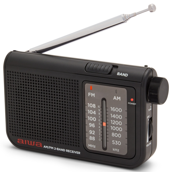 AIWA Pocket radio med FM/MW Svart i gruppen Elektronikk / Lyd & Bilde / Hjemmekino, HiFi og bærbar / Radio & Vekkerklokker / Radio hos TP E-commerce Nordic AB (D13570)