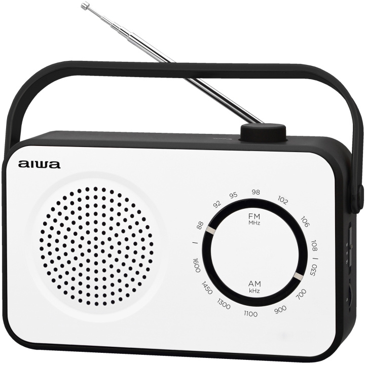 AIWA Analog radio Vit i gruppen Elektronikk / Lyd & Bilde / Hjemmekino, HiFi og bærbar / Radio & Vekkerklokker / Radio hos TP E-commerce Nordic AB (D13573)