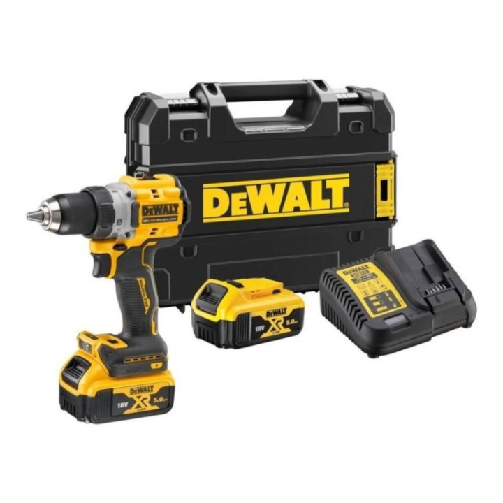 DeWALT borrmaskin 18V 2X5 0Ah borstlös motor i gruppen HJEM, HUS OG HAGE / Verktøy / Drill hos TP E-commerce Nordic AB (D13652)