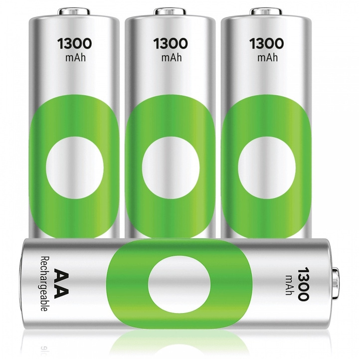 GP ReCyko NiMH 130AAHCE oppladbare batterier, 4-pakning i gruppen Elektronikk / Batterier & Ladere / Oppladbare batterier / AA hos TP E-commerce Nordic AB (D13745)