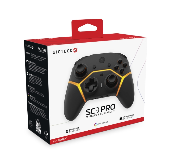 Gioteck SC3 PRO trådløs kontroller i gruppen Elektronikk / TV-spill & tilbehør / Nintendo Switch / Tilbehør hos TP E-commerce Nordic AB (D13887)