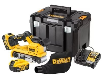 DeWALT 18V XR børsteløs batteridrevet båndsliper 75 mm i TSTAK VI-koffert (2X 5,0AH batteri og lader) i gruppen HJEM, HUS OG HAGE / Verktøy / Annet elektrisk verktøy hos TP E-commerce Nordic AB (D13943)