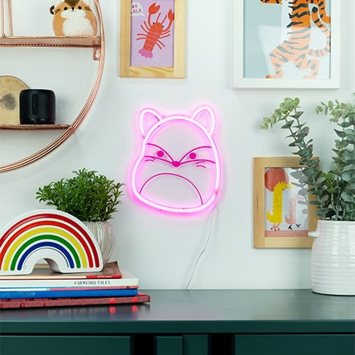 Fizz Creations Squishmallows - Fifi Neon vegglampe - Rosa i gruppen Elektronikk / Lys / Vegglamper hos TP E-commerce Nordic AB (D14080)