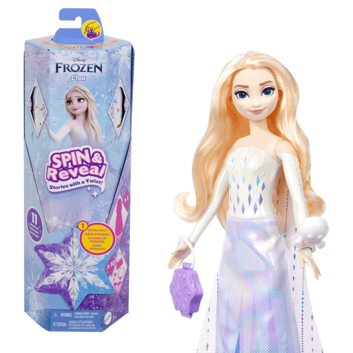 Disney Frozen - Snurr og avslør - Elsa (HTG25) i gruppen LEKER, BARN OG BABY / Leker / Dukker & tilbehør hos TP E-commerce Nordic AB (D14104)