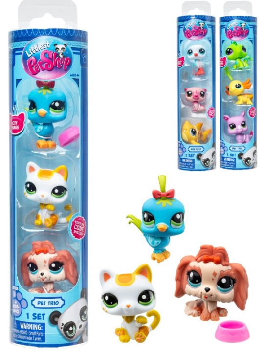 Littlest Pet Shop Pet trio i tube - Assortert (00550) i gruppen LEKER, BARN OG BABY / Leker / Figurer, miniatyrer og tilbehør hos TP E-commerce Nordic AB (D14140)