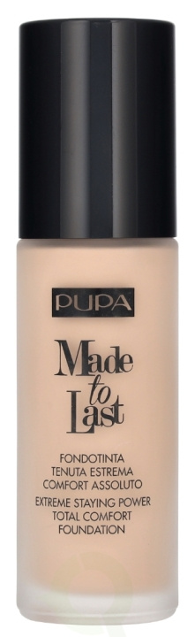 Pupa Milano Pupa Made To Last Total Comfort Foundation SPF10 30 ml #010 Porcelain i gruppen HELSE OG SKJØNNHET / Makeup / Makeup ansikt / Foundation hos TP E-commerce Nordic AB (D14444)