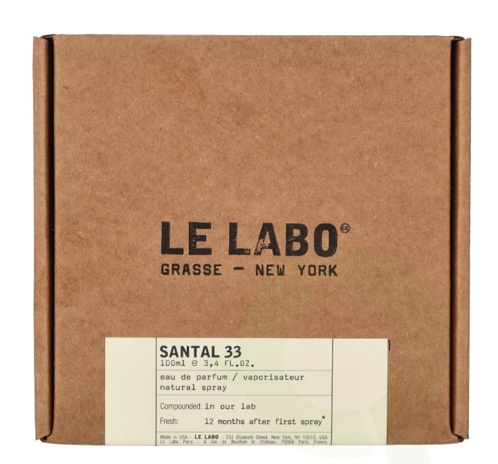 Le Labo Inc Le Labo Santal 33 Edp Spray 100 ml i gruppen HELSE OG SKJØNNHET / Duft og parfyme / Parfyme hos TP E-commerce Nordic AB (D14682)