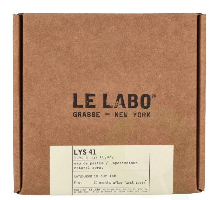 Le Labo Inc Le Labo Lys 41 Edp Spray 50 ml i gruppen HELSE OG SKJØNNHET / Duft og parfyme / Parfyme hos TP E-commerce Nordic AB (D14754)