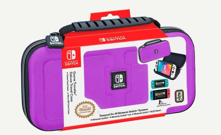 NACON Switch reiseveske Purple Switch Lite/Switch OLED i gruppen Elektronikk / TV-spill & tilbehør / Nintendo Switch Lite hos TP E-commerce Nordic AB (D15406)