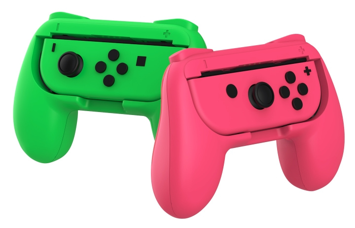 SuBsonic Duo Control Grip Colorz - Rosa og grønn (Switch / Switch Lite / Switch Oled) i gruppen Elektronikk / TV-spill & tilbehør / Nintendo Switch hos TP E-commerce Nordic AB (D15502)