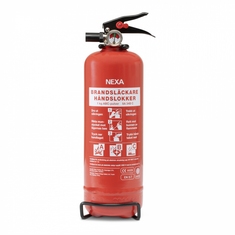 Nexa Fire & Safety Brannslukningsapparat Rød 1 kg 8A Nexa Fire & Safety Brannslukningsapparat Rød 1 kg 8A